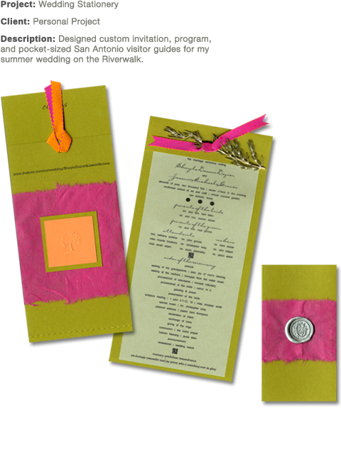 Wedding Stationery: Personal Project