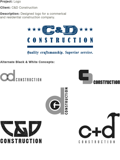 Logo: C&D Construction