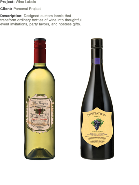 Packaging: Customized Wine Labels