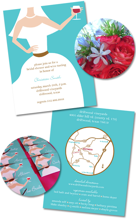 Wine Tasting Wedding Shower Invitations