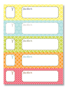 Free wrap-around address label template