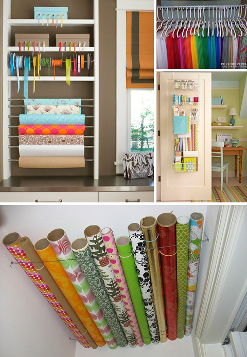 Gift Wrap Organization Ideas Gift Wrap Organization Ideas