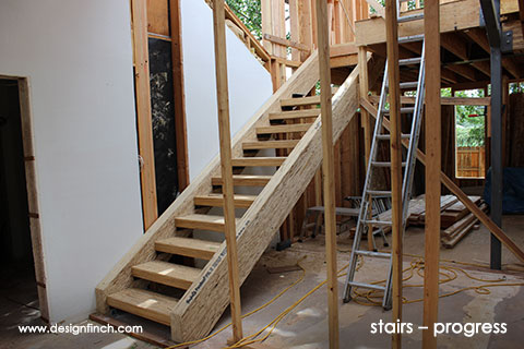 Home Remodel – Stair Construction Progress