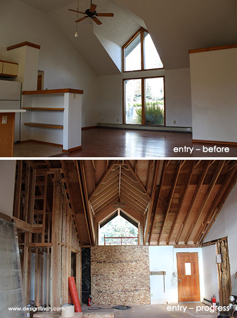 Construction Before & Progress – Interior Entry